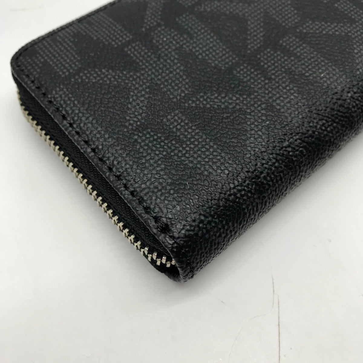 Michael Kors Black Monogram Canvas Fulton Wristlet