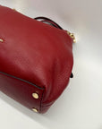 Michael Kors Red Leather Shoulder Bag