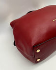 Michael Kors Red Leather Shoulder Bag