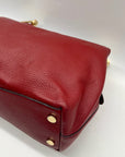 Michael Kors Red Leather Shoulder Bag