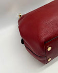 Michael Kors Red Leather Shoulder Bag