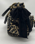 Juicy Couture Leopard Print Velvet Tote Bag