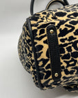 Juicy Couture Leopard Print Velvet Tote Bag