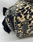 Juicy Couture Leopard Print Velvet Tote Bag