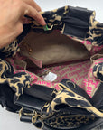 Juicy Couture Leopard Print Velvet Tote Bag