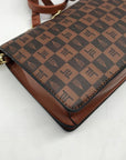 London Fog Brown Faux Leather Marci Crossbody