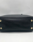 Michael Kors Black Saffiano Leather Jet Set Large Shoulder Bag