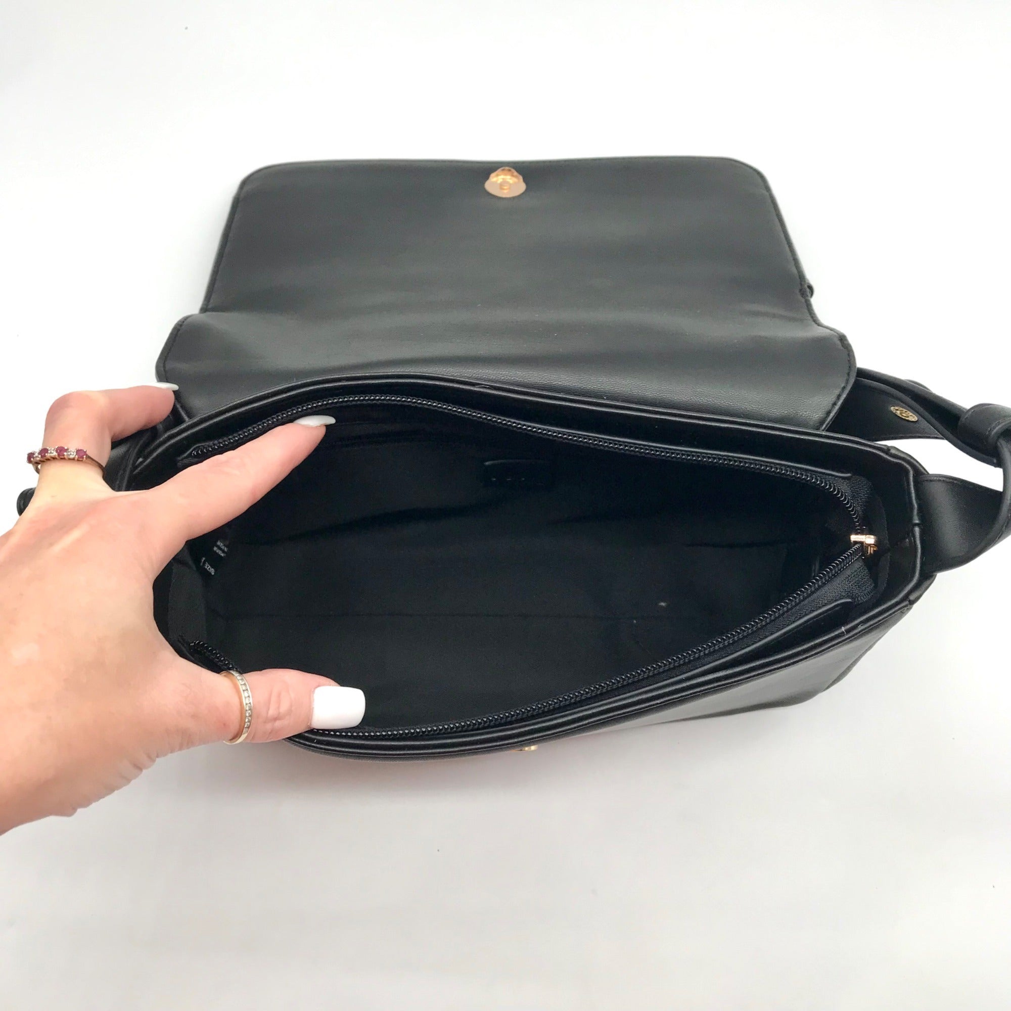 Like Dreams Black Elena Bow Shoulder Bag