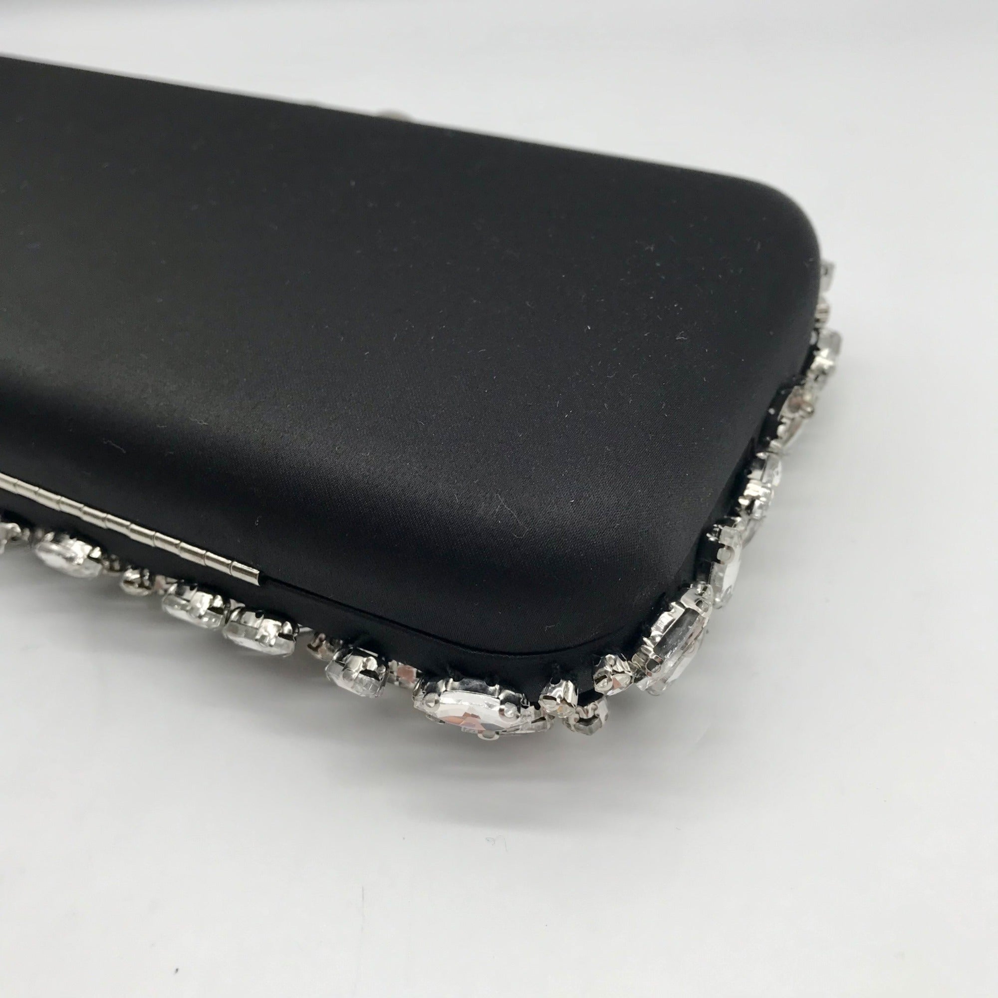 I.n.c. International Concepts Black East West Embellished Small Minaudiere Clutch