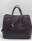 Kate Spade Burgundy Saffiano Leather Laurel Way Evangelie Satchel