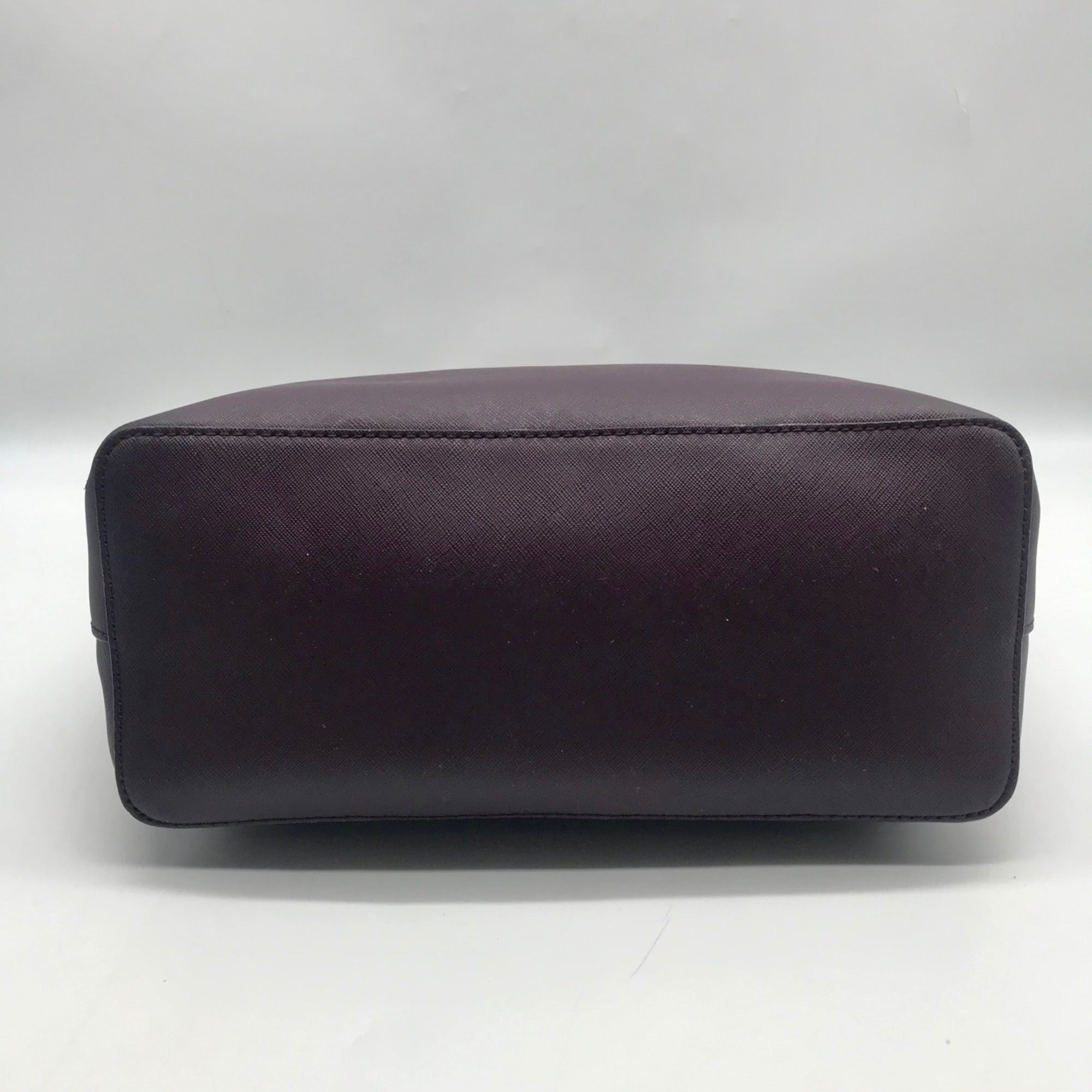 Kate Spade Burgundy Saffiano Leather Laurel Way Evangelie Satchel