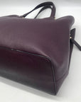 Kate Spade Burgundy Saffiano Leather Laurel Way Evangelie Satchel