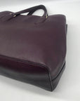 Kate Spade Burgundy Saffiano Leather Laurel Way Evangelie Satchel
