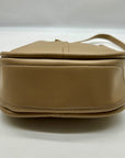 Miztique Beige Leather Crossbody Bag