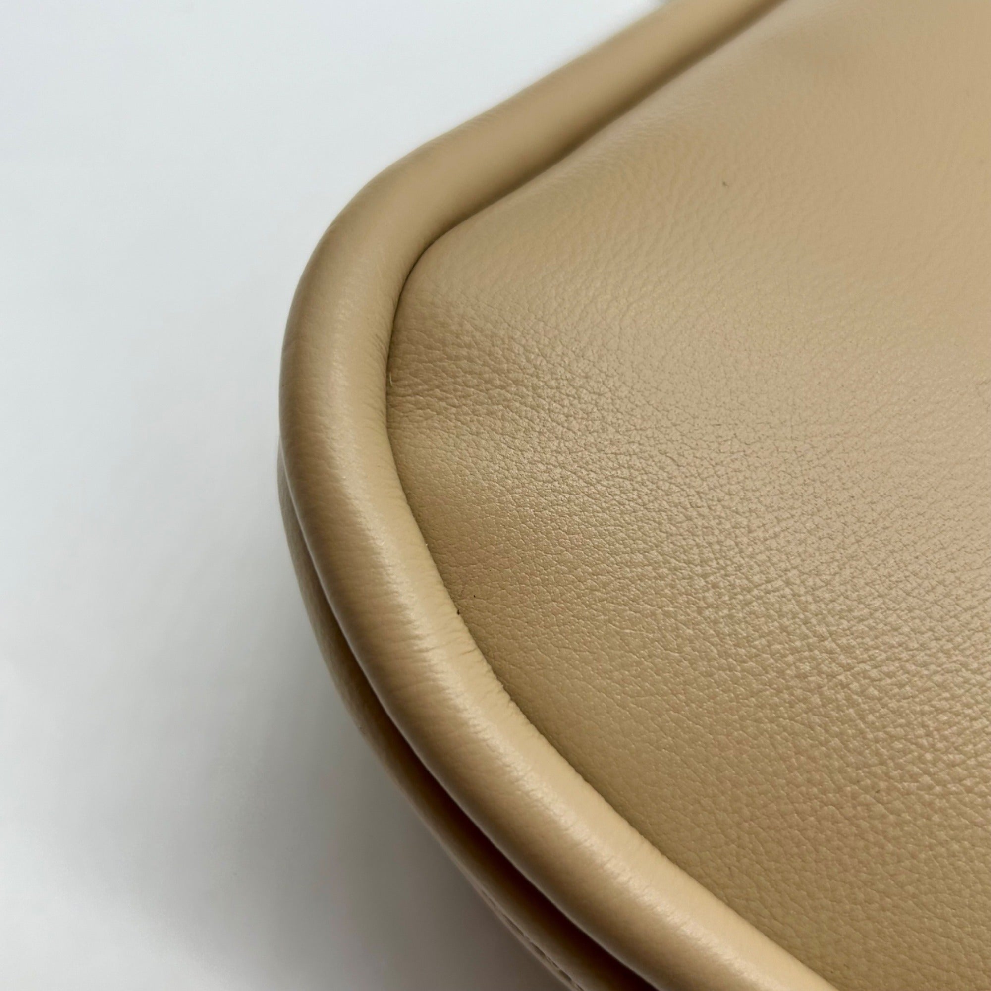 Miztique Beige Leather Crossbody Bag
