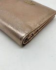 Kate Spade Cameron Street Metallic Rose Gold Bi-Fold Wallet