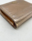 Kate Spade Cameron Street Metallic Rose Gold Bi-Fold Wallet