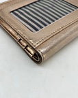 Kate Spade Cameron Street Metallic Rose Gold Bi-Fold Wallet