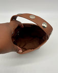 MMS Brands Brown Leather Bucket Bag