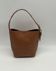 MMS Brands Brown Leather Bucket Bag
