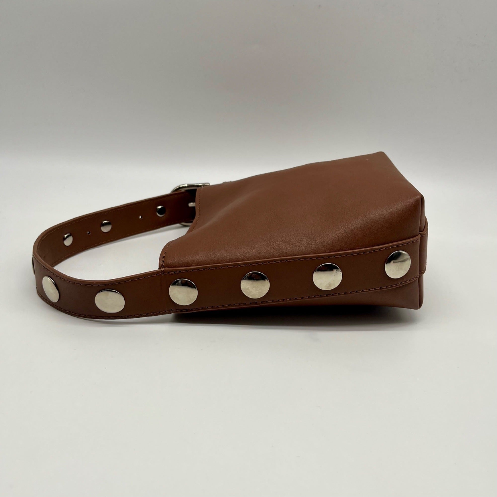 MMS Brands Brown Leather Bucket Bag