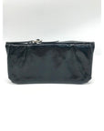 Hobo International Black Patent Leather Zip Around Clutch