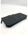 Hobo International Black Patent Leather Zip Around Clutch