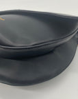 Espe Black Flap Double Compartment Crossbody Bag