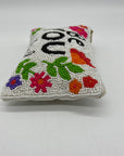 MMs Brands White Fabric Coin Purse