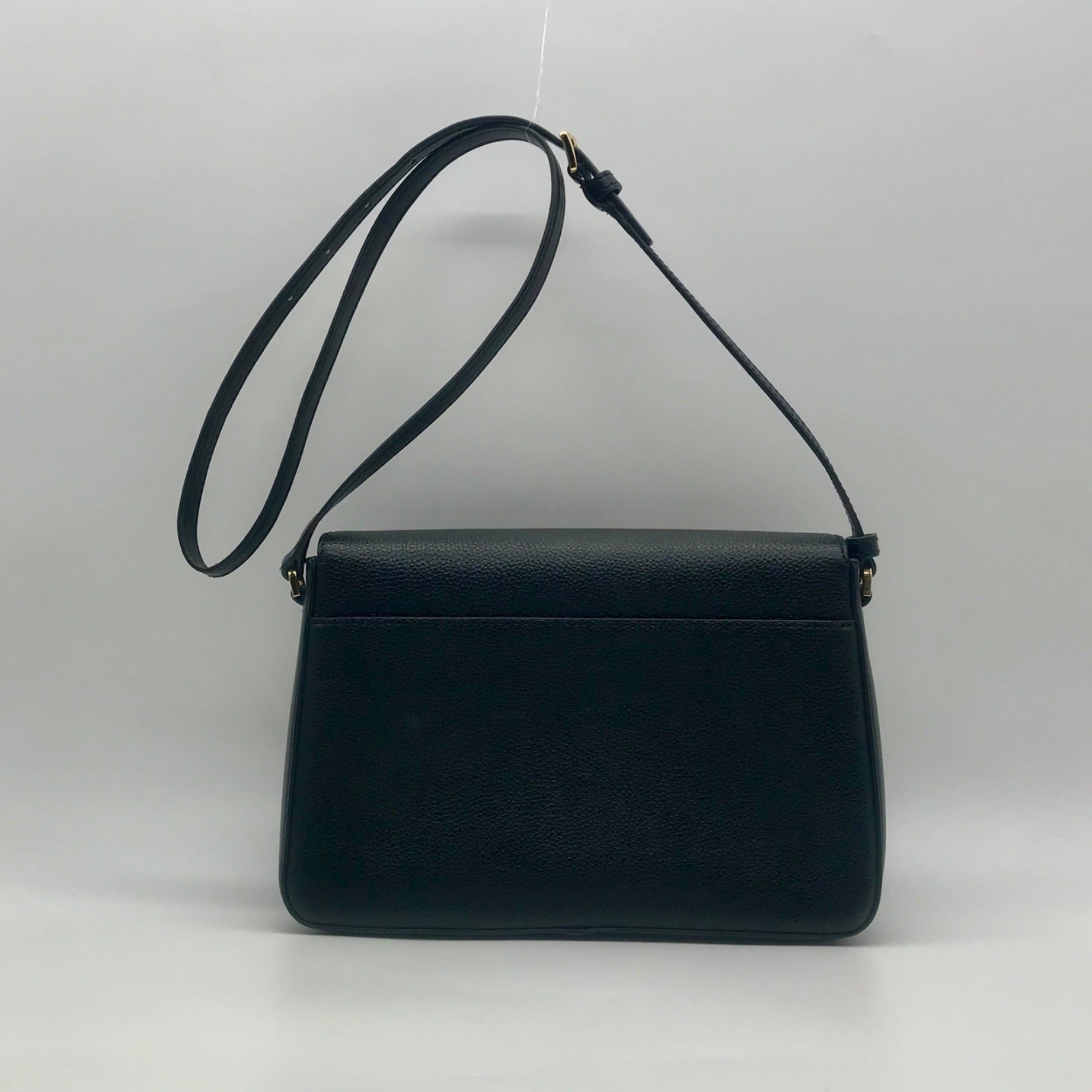 Michael Kors Black Pebbled Leather Jessie Shoulder Bag