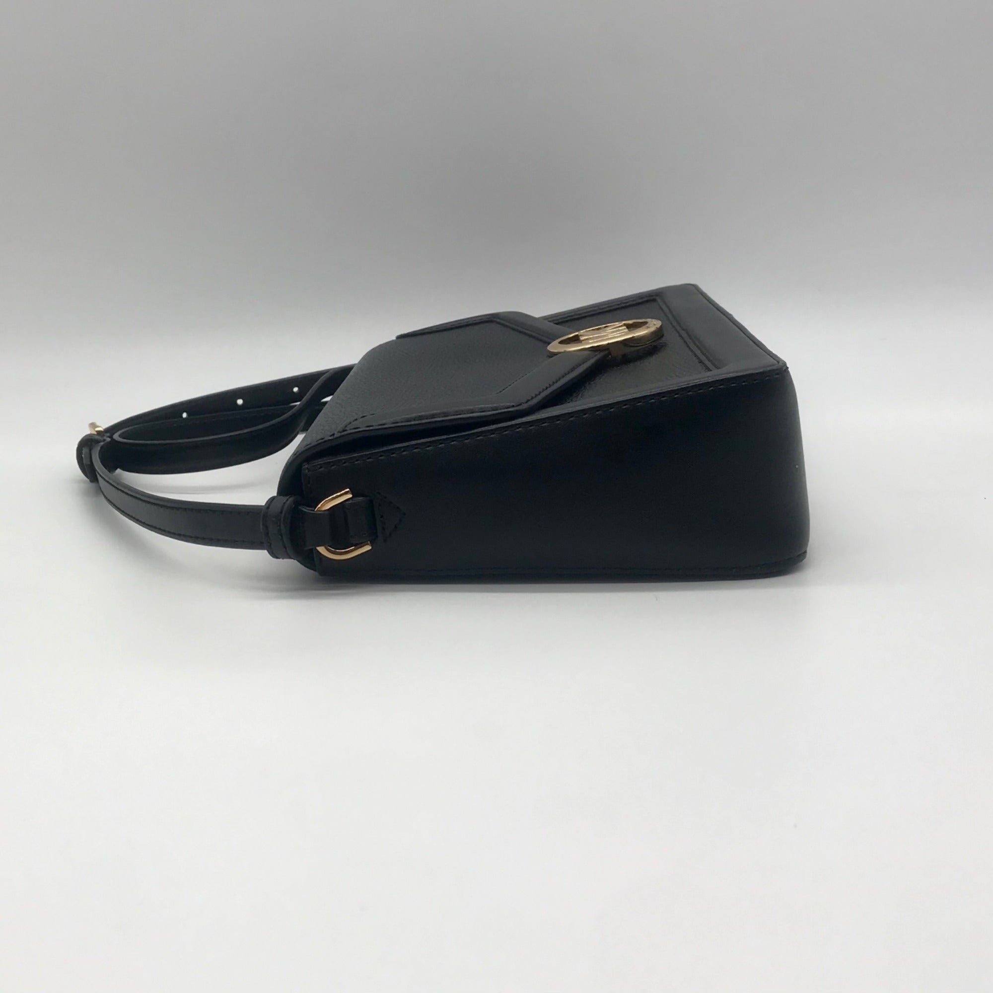 Michael Kors Black Pebbled Leather Jessie Shoulder Bag