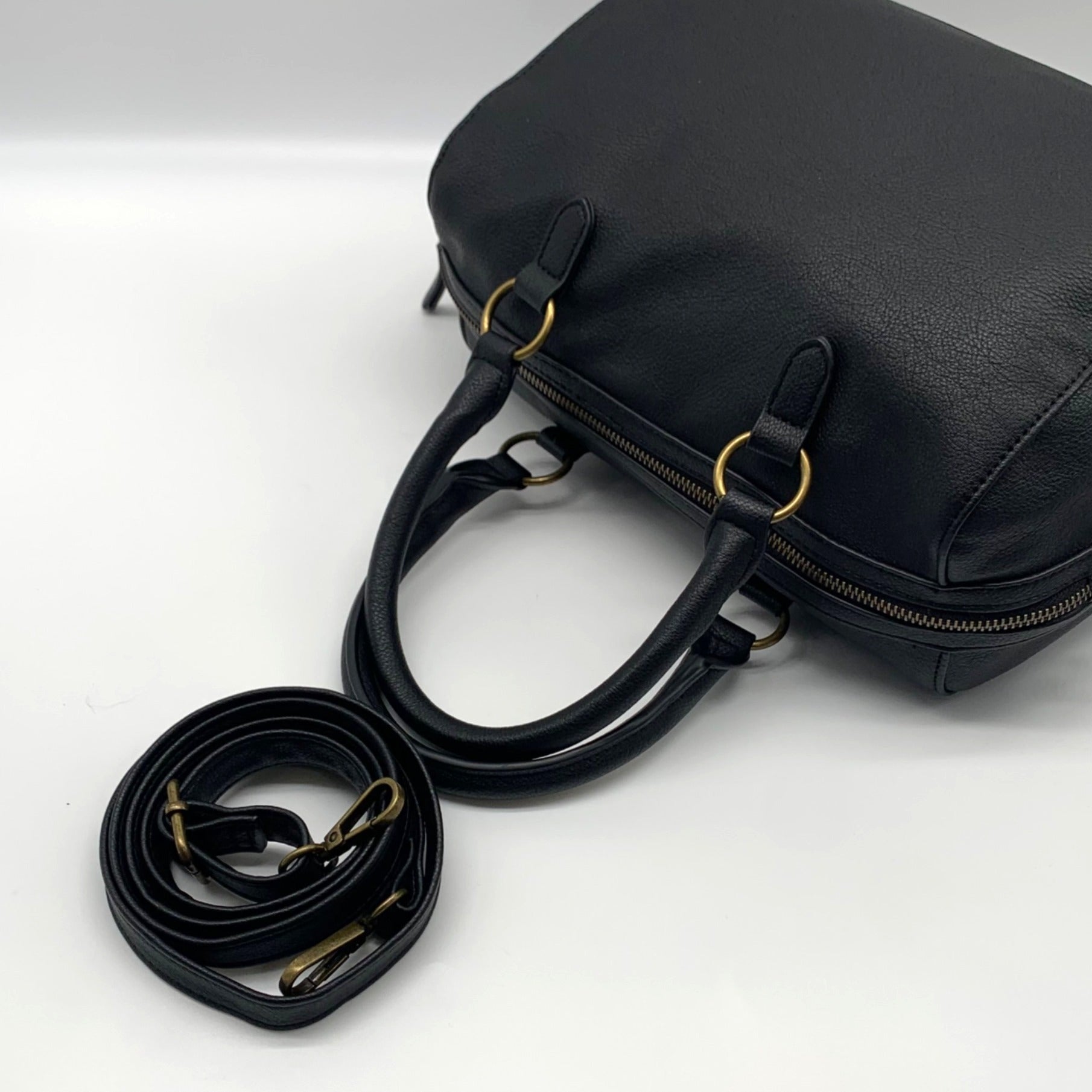 Style &amp; Co Lotus Black Hudsonn Satchel