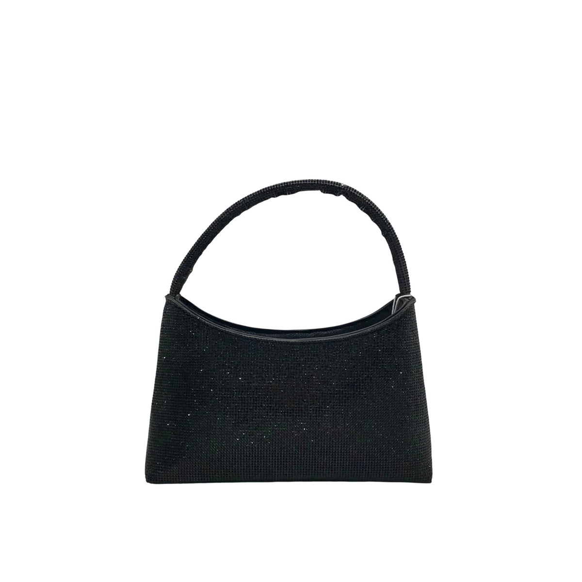 Urban Expressions Black Rhinestone Embellished Evening Shoulder Bag