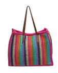 Urban Expressions Pink Candi Stripe Tote Bag