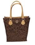 Diane Von Furstenberg Brown Fabric Travel Tote Bag