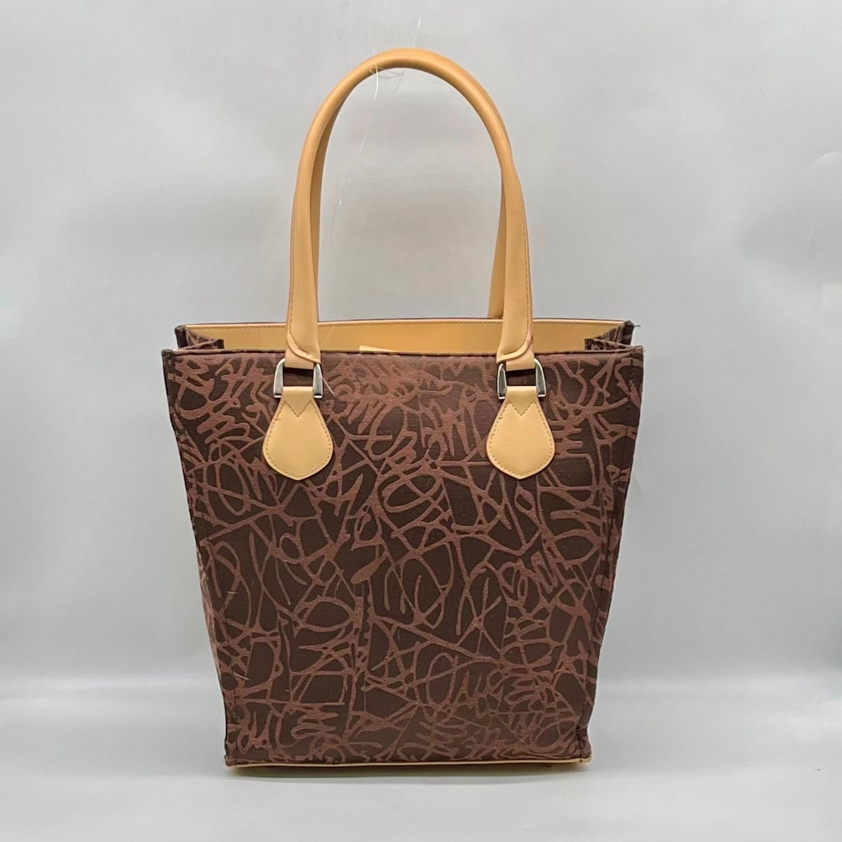 Diane Von Furstenberg Brown Fabric Travel Tote Bag