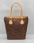 Diane Von Furstenberg Brown Fabric Travel Tote Bag