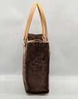 Diane Von Furstenberg Brown Fabric Travel Tote Bag