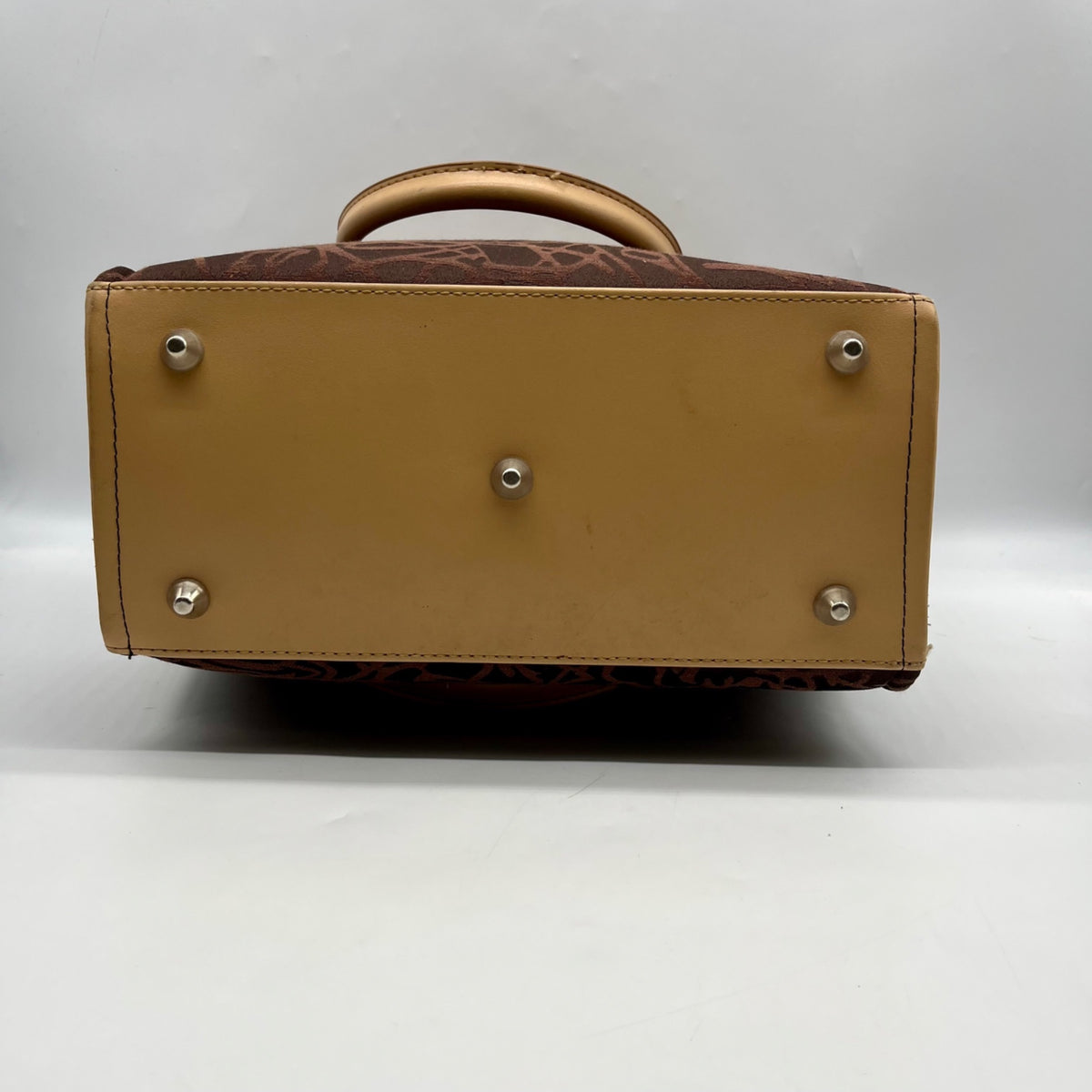 Diane Von Furstenberg Brown Fabric Travel Tote Bag