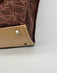 Diane Von Furstenberg Brown Fabric Travel Tote Bag