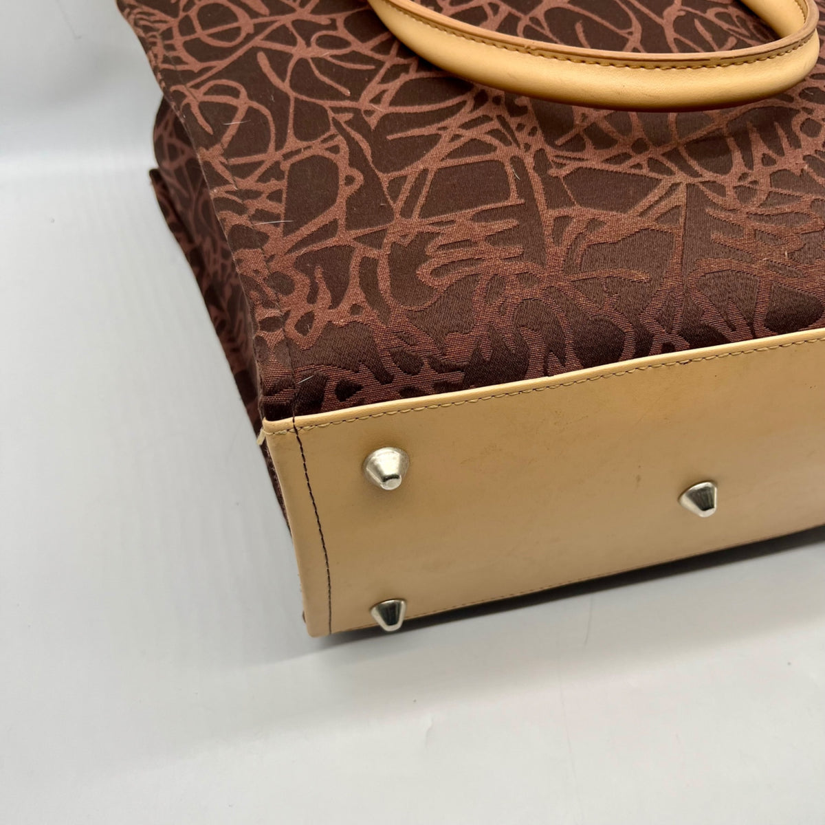 Diane Von Furstenberg Brown Fabric Travel Tote Bag