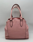 Kristine Pink Faux Leather Satchel Bag