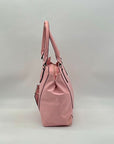 Kristine Pink Faux Leather Satchel Bag