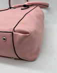 Kristine Pink Faux Leather Satchel Bag