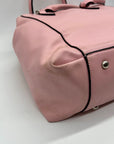 Kristine Pink Faux Leather Satchel Bag