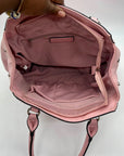 Kristine Pink Faux Leather Satchel Bag