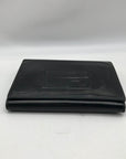 Gucci Black Patent Leather Tri-Fold Embossed Wallet