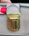 Marc Jacobs Gray Leather Manhattan Whitney Convertible Satchel Bag