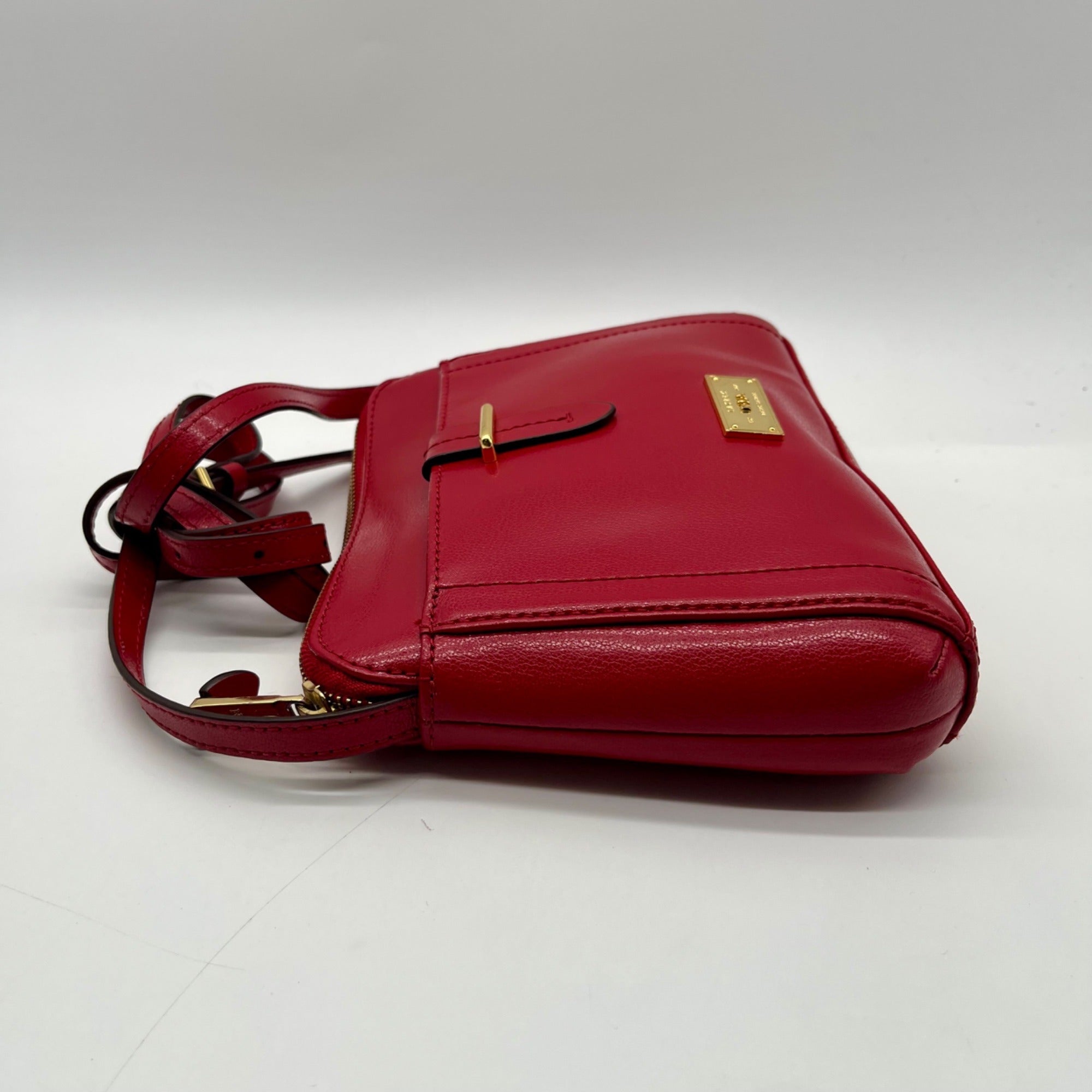 Ralph Lauren Red Leather Crossbody Bag