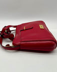 Ralph Lauren Red Leather Crossbody Bag